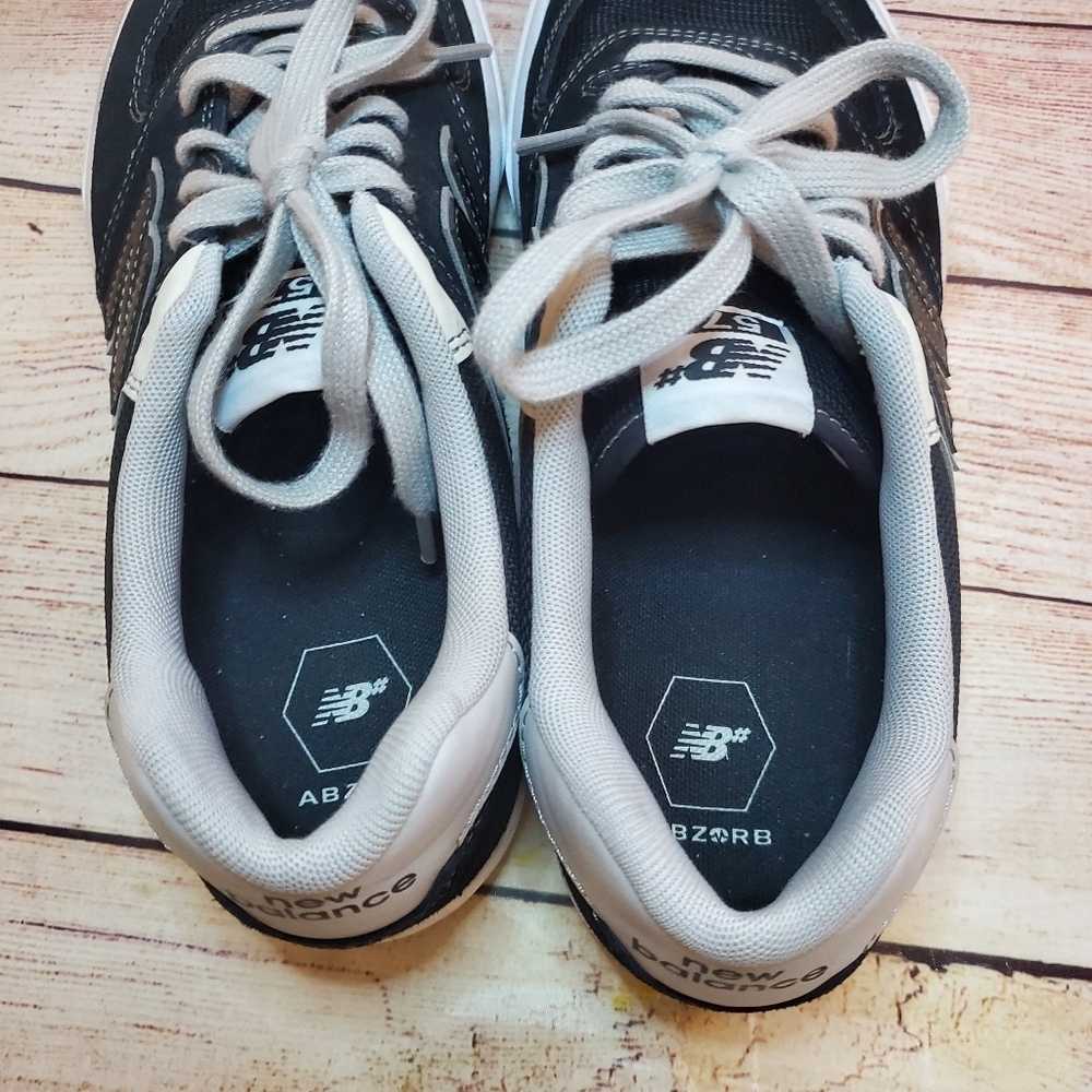 New Balance Womens Size 10W Numeric 574 Black/Gray/White Sneakers Shoes - Picture 11 of 12